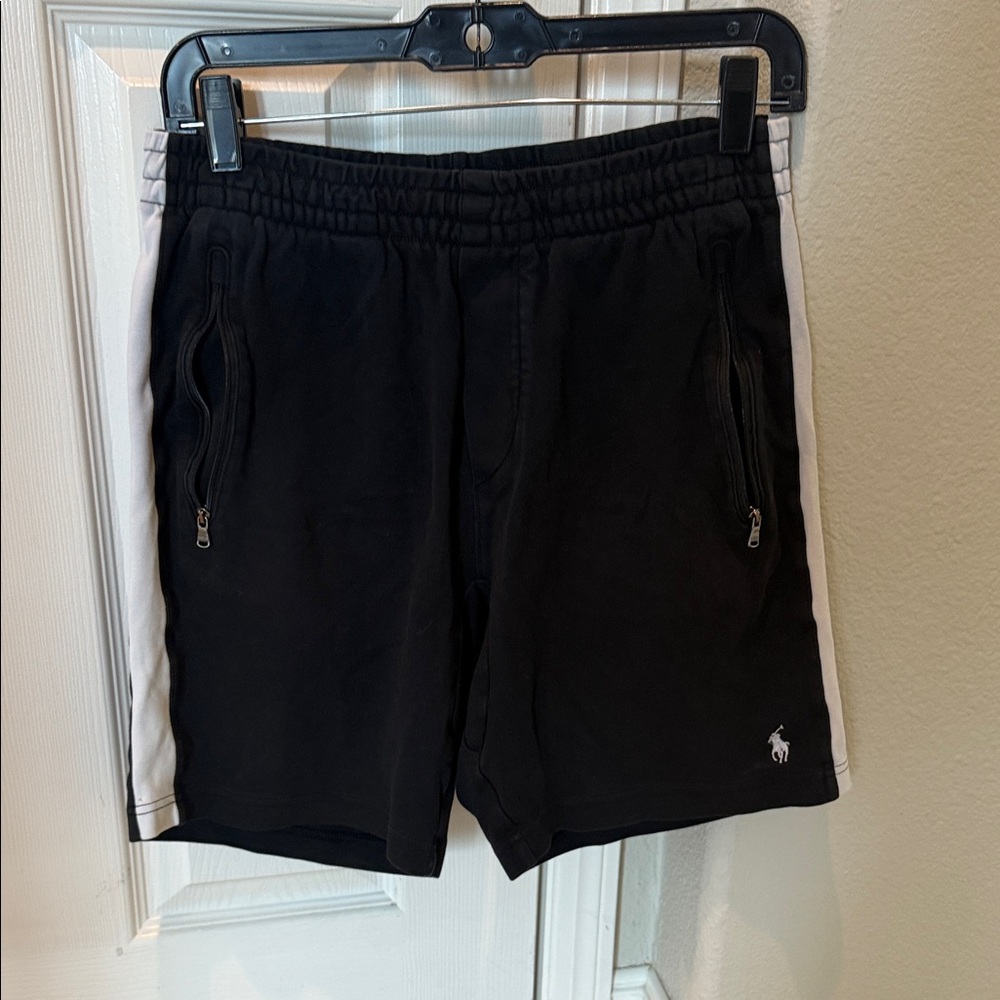 Polo by Ralph Lauren Black and White Men’s Athletic Shorts
